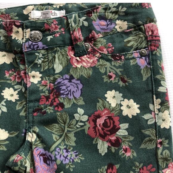 Fab Kids Floral Jeggings Size 2 - Picture 5 of 6